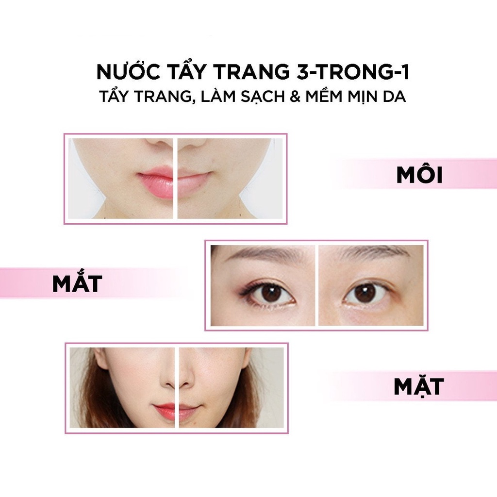 Nước Tẩy Trang L'Oréal Paris 3 In 1 Micellar Water Làm Tươi Mát Da 400ml