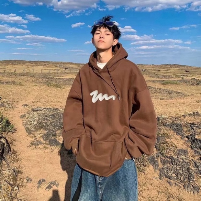 Áo Khoác Nỉ Hoodie Zip chữ M Nhiều Màu Form Rộng Unisex Phù hợp cho cả Nam Nữ hot 2023