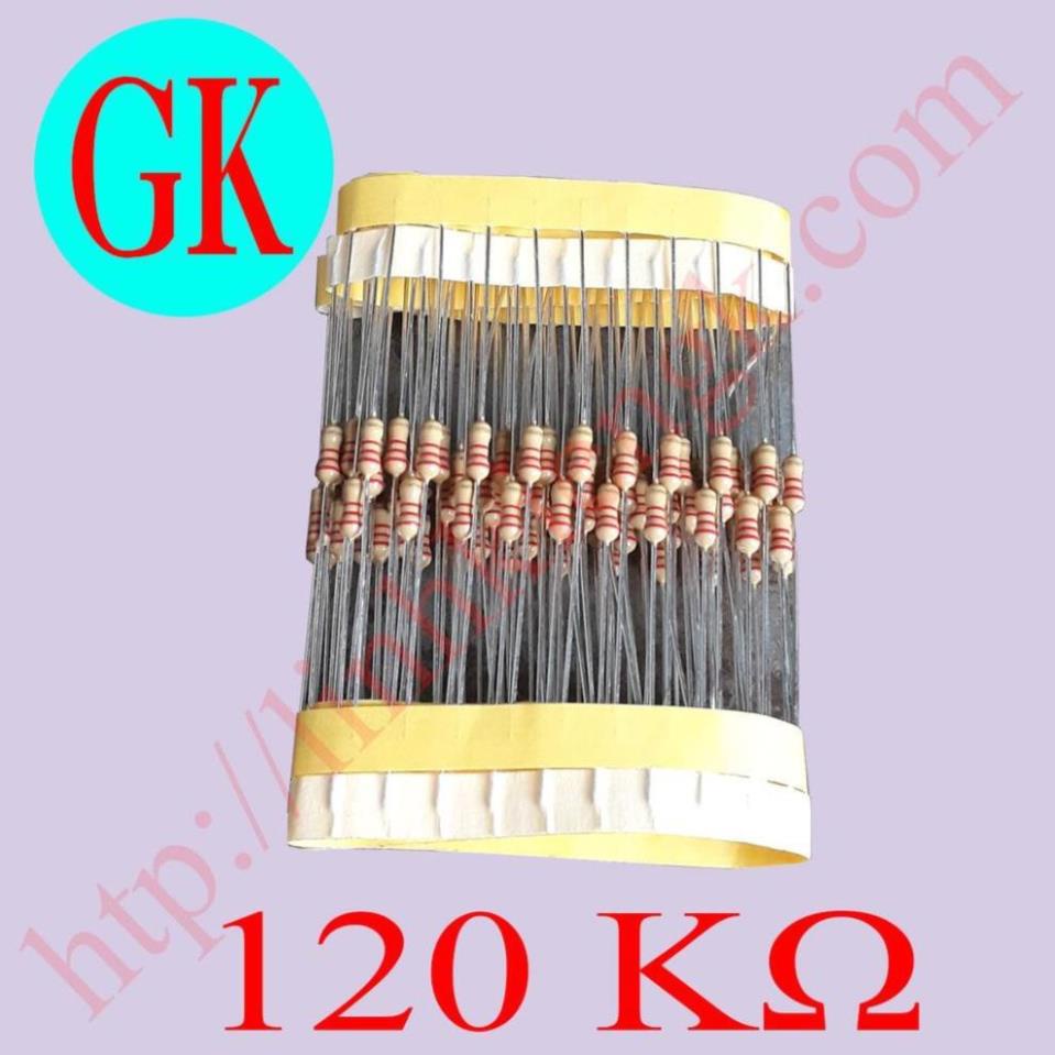 (100 con) Điện trở 120 K ôm 1/4W [A-14-24]