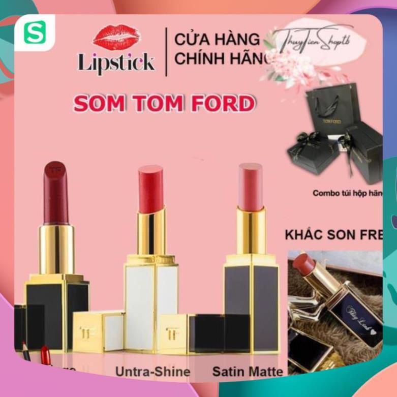 Son lì Tom Ford cao cấp, không chì, bền màu lâu, không trôi khi ăn chính hãng lipstick offical store