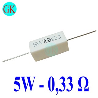 Điện trở sứ 5w 0,33 ôm