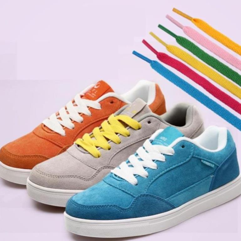 Dây giày thể thao dẹp nhiều màu sắc, dây giày phù hợp với các loại giày Sneaker độ dài 120cm và 160cm - MH1