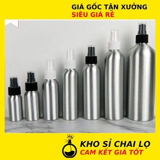 Chai xịt phun sương ❂ chai nhôm xịt phun sương 50ml,100ml chiết dung dịch