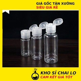 Chai nhựa nắp bật ❂ chai nhựa pet nắp bật chiết gel rửa tay, dầu gội, sữa tắm, mỹ phẩm .
