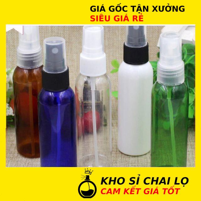 Chai Xịt Phun Sương ❤  Chai Nhựa Pet Chiết Mỹ Phẩm Xịt Phun Sương Đựng Nước Hoa, Xịt Sát Khuẩn, Nước Rửa Tay