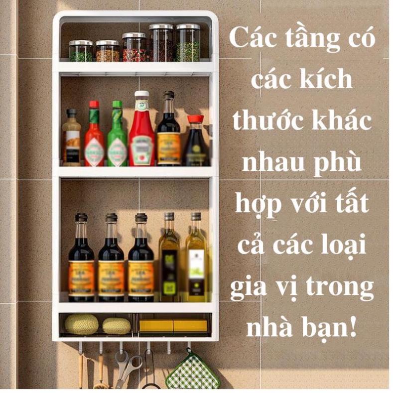 Kệ dán tường kiko đựng đồ tiện ích, tủ treo tường đựng gia vị nhà bếp, để đồ nhà tắm kiko4