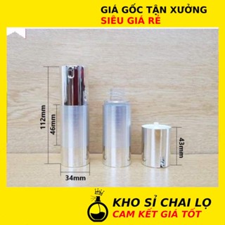 [KHO SỈ RẺ] Chai Chiết Mỹ Phẩm ❤ Chai Xịt Giọt Hút Chân Không Cao Cấp 15ml 30ml 50ml Thân Xi Bạc/Vàng