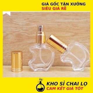 Chai lọ chiết nước hoa ❂ vỏ chai lọ chiết nước hoa hình táo 10ml-12ml đựng dầu thơm , phụ kiện du lịch