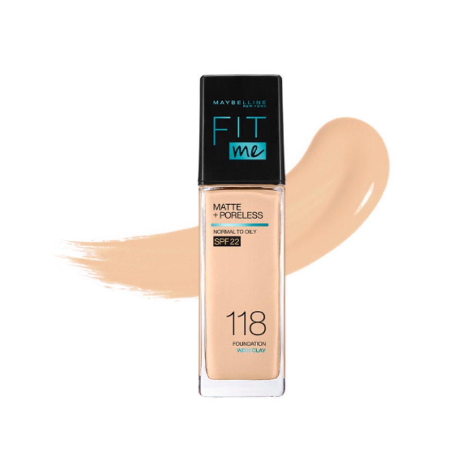 Kem Nền Mịn Nhẹ Kiềm Dầu Maybelline Fit Me Spf22 #118 Light Beige 30ml