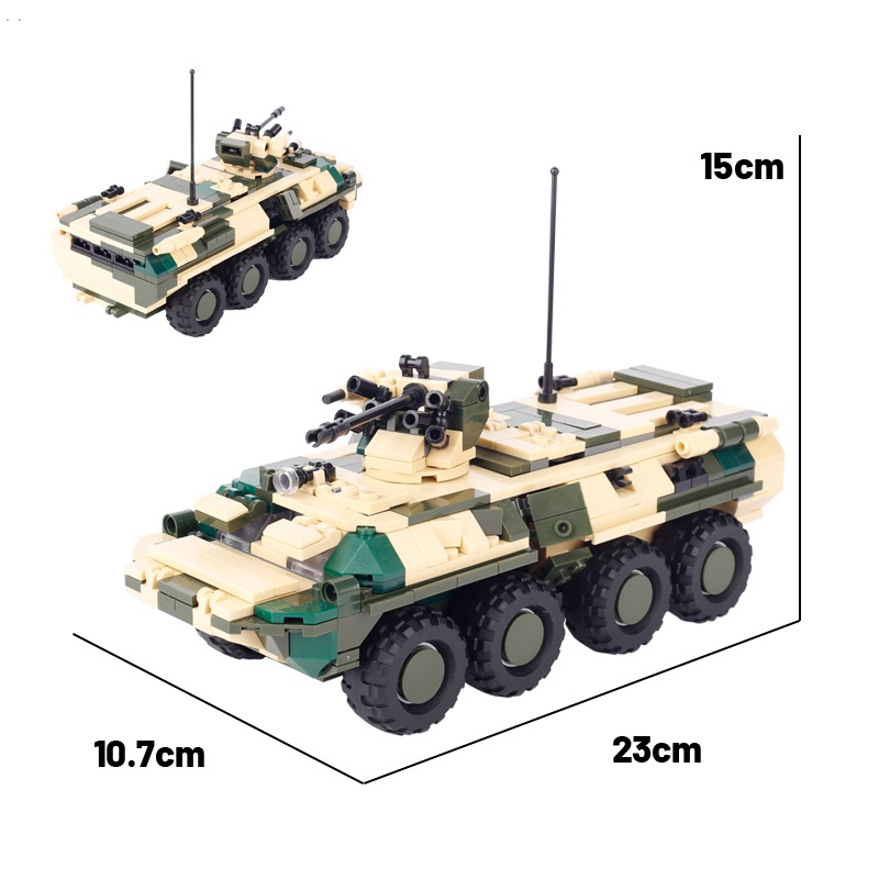 Mô Hình Xe Hơi Quân Đội Nga btr-particle 82 lego
