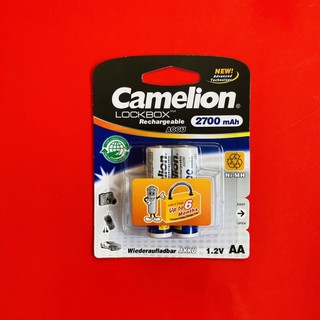 Pin sạc tiểu AA Camelion 2700 mAh vỉ 2 viên CHÍNH HÃNG