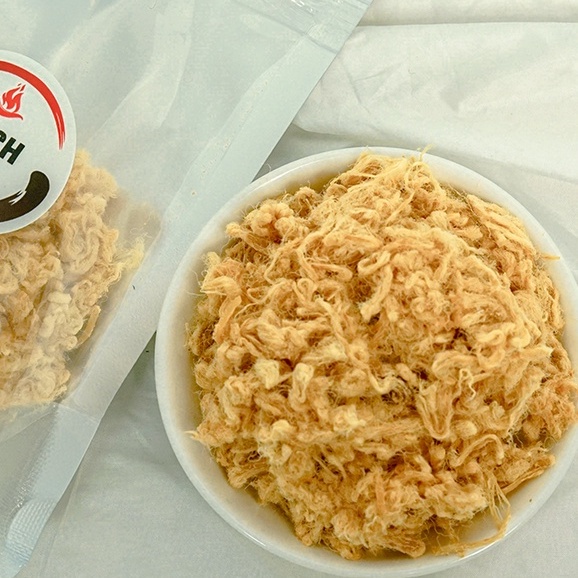 Chà bông thịt nạc, ruốc heo ăn chào trắng, bánh mì, làm cơm cháy túi 120g