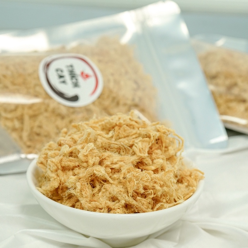 Chà bông thịt nạc, ruốc heo ăn chào trắng, bánh mì, làm cơm cháy túi 120g