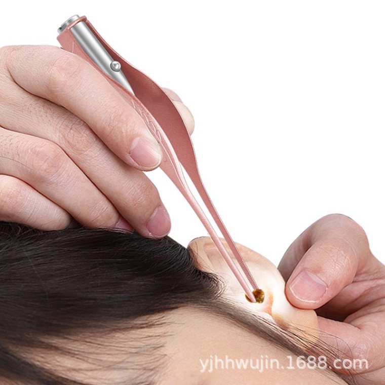 Bộ lấy ráy tai, ngoáy tai có đèn cho bé Bộ dụng cụ lấy ráy tai chuyên nghiệp
