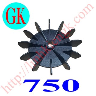 Cánh gió máy bơm 750 nhựa đen