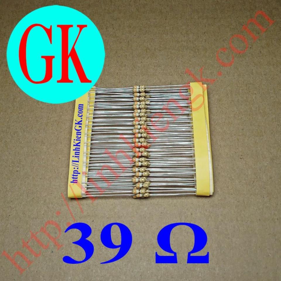 (100 con) Điện trở  39 ôm 1/4W [A-09-21]