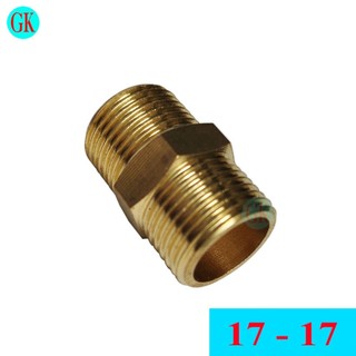 Kép nối đồng hai đầu Ren ngoài 17-17