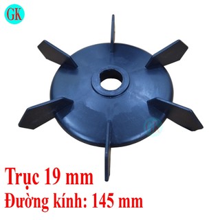 Cánh gió mô tơ trục 19mm rộng sải cánh 145mm Trục Vát