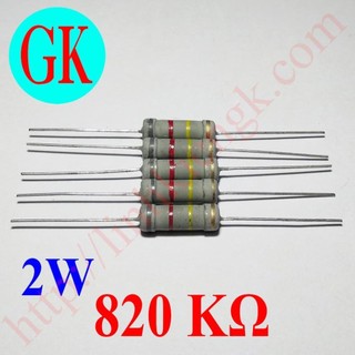 Điện trở 820k ôm công suất 2w