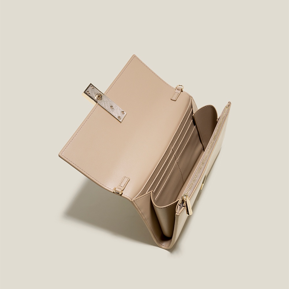 Vasscara Ví Cầm Tay Nhấn Khóa Vân Đá - CLU 0115