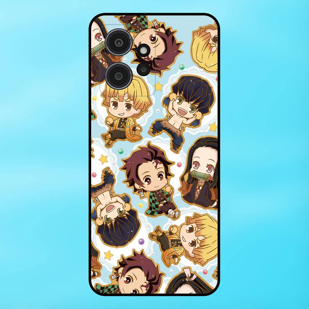 Ốp lưng điện thoại Redmi Note 12 4G viền đen Zenitsu Kimetsu no Yaiba