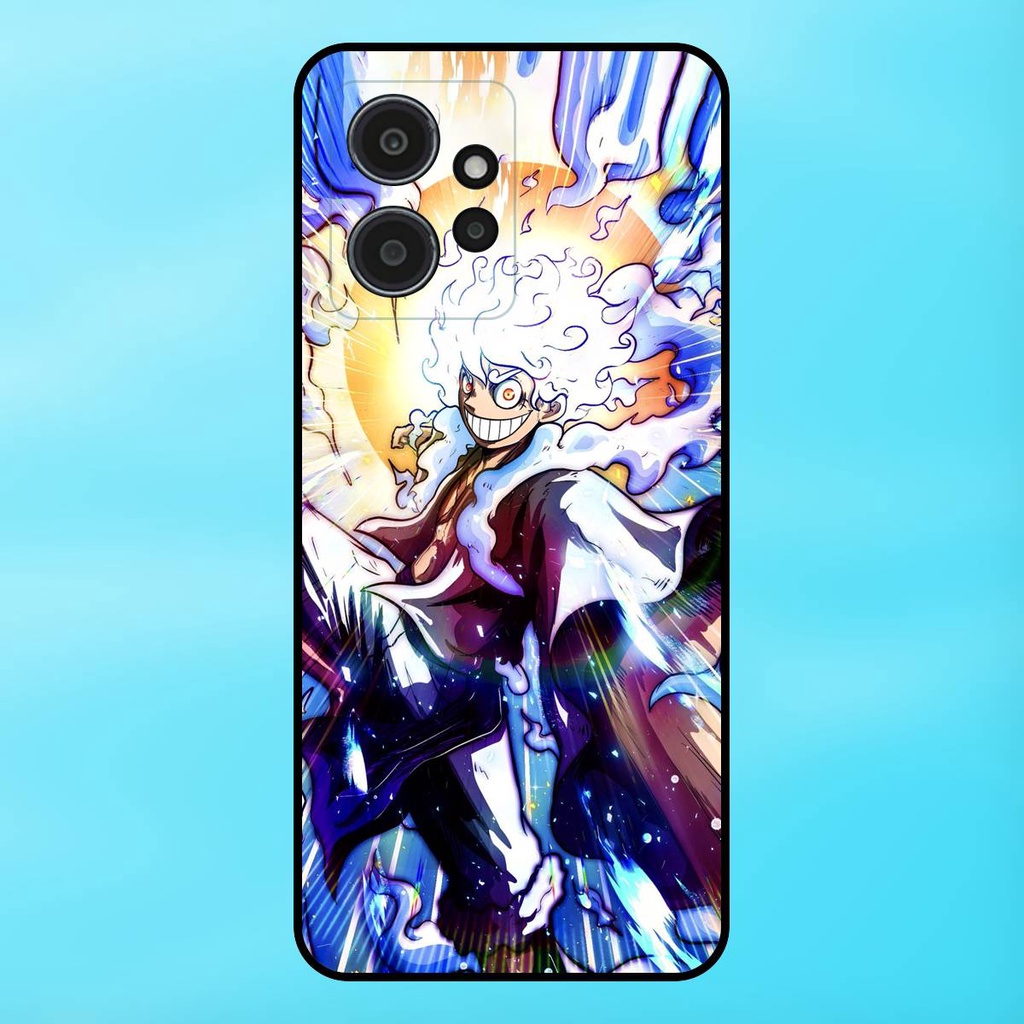 Ốp lưng điện thoại Redmi Note 12 4G viền đen Luffy Gear 5 Nika One Piece Đảo Hải Tặc