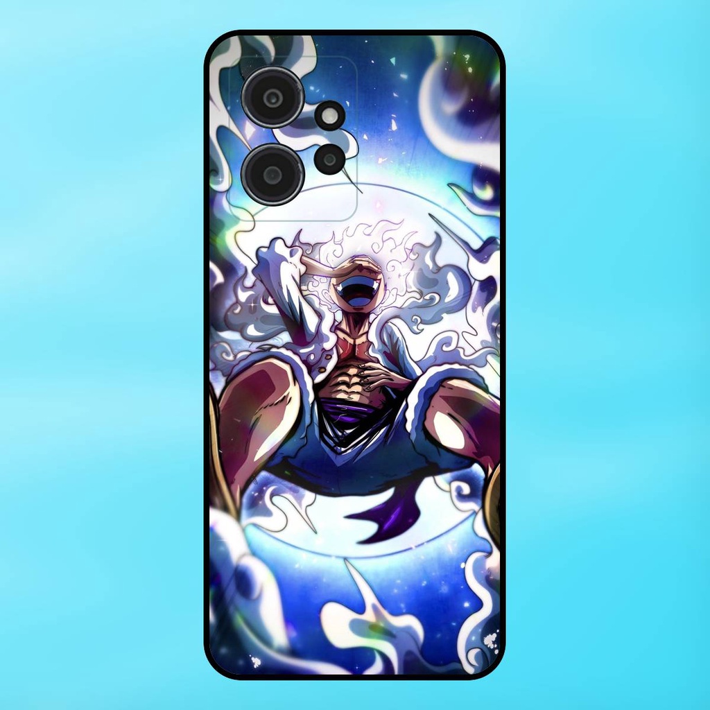 Ốp lưng điện thoại Redmi Note 12 4G viền đen Luffy Gear 5 Nika One Piece Đảo Hải Tặc