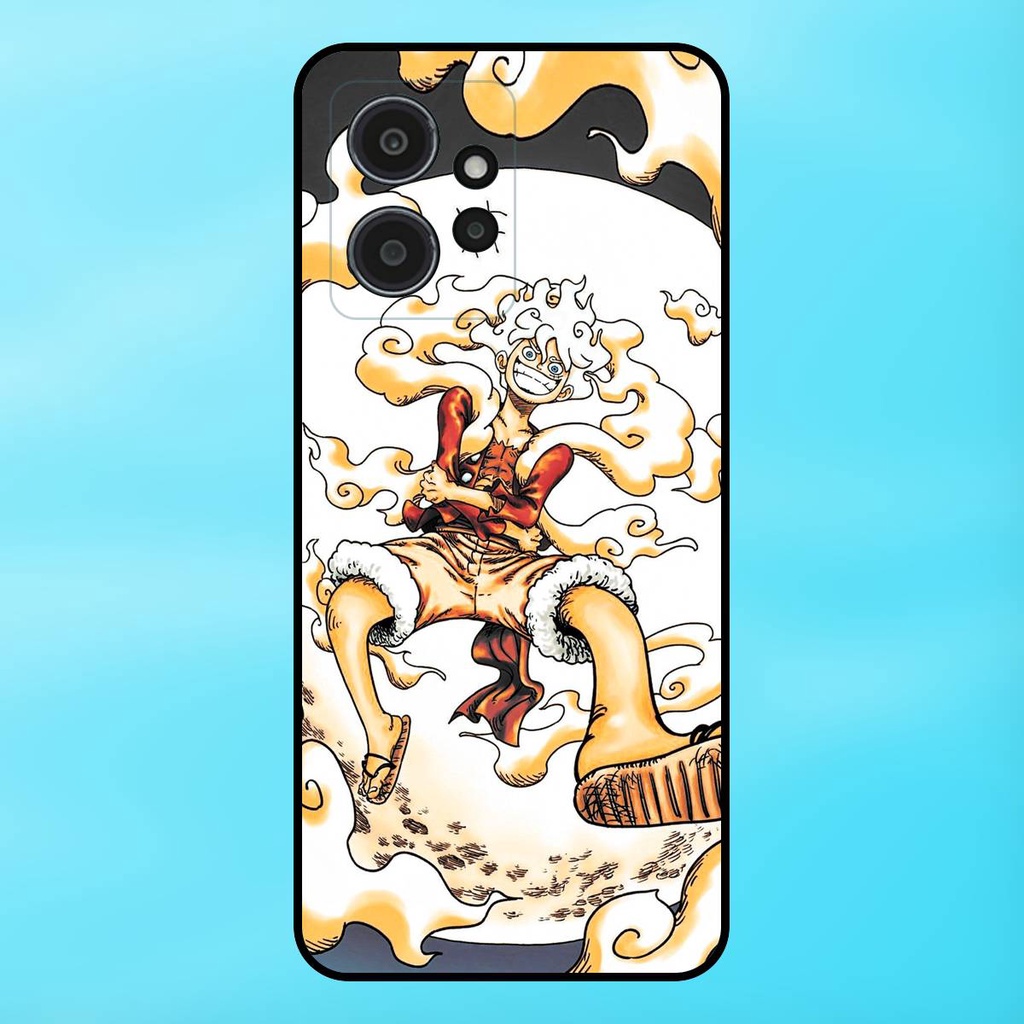 Ốp lưng điện thoại Redmi Note 12 4G viền đen Luffy Gear 5 Nika One Piece Đảo Hải Tặc