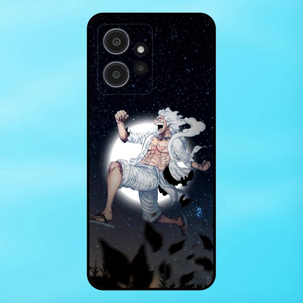 Ốp lưng điện thoại Redmi Note 12 4G viền đen Luffy Gear 5 Nika One Piece Đảo Hải Tặc