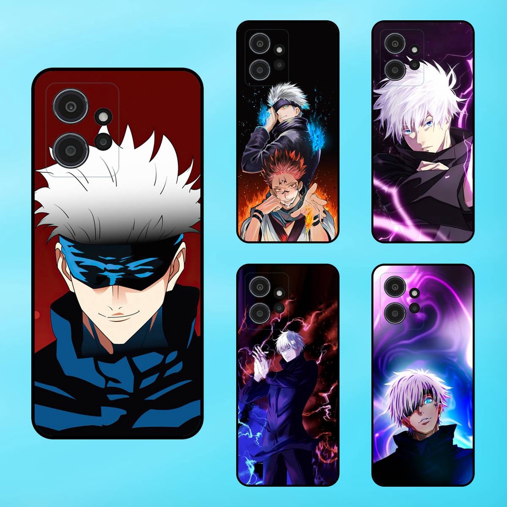 Ốp lưng điện thoại Redmi Note 12 4G viền đen Satoru Gojo Jujutsu Kaisen Chú Thuật Hồi Chiến