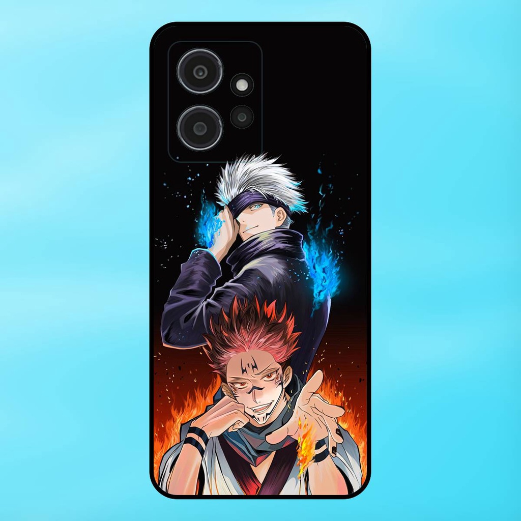 Ốp lưng điện thoại Redmi Note 12 4G viền đen Satoru Gojo Jujutsu Kaisen Chú Thuật Hồi Chiến