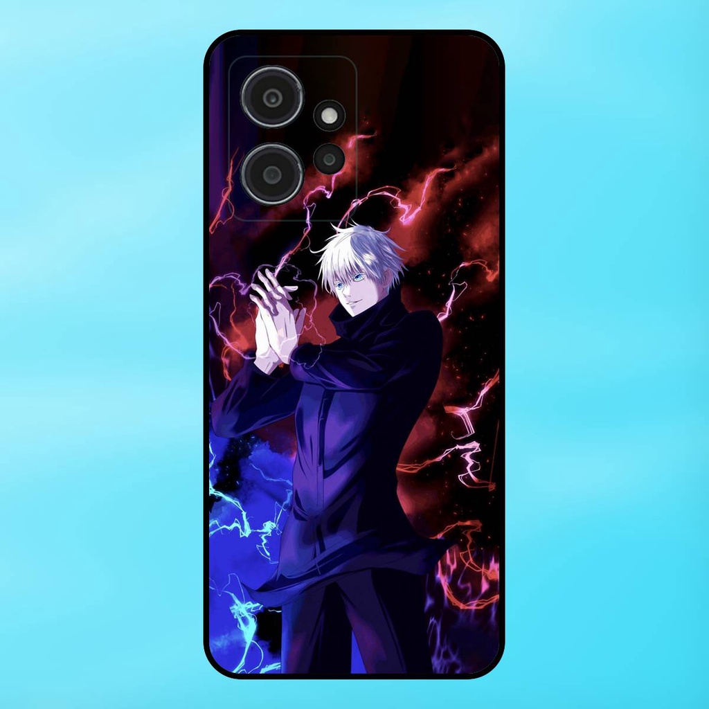 Ốp lưng điện thoại Redmi Note 12 4G viền đen Satoru Gojo Jujutsu Kaisen Chú Thuật Hồi Chiến