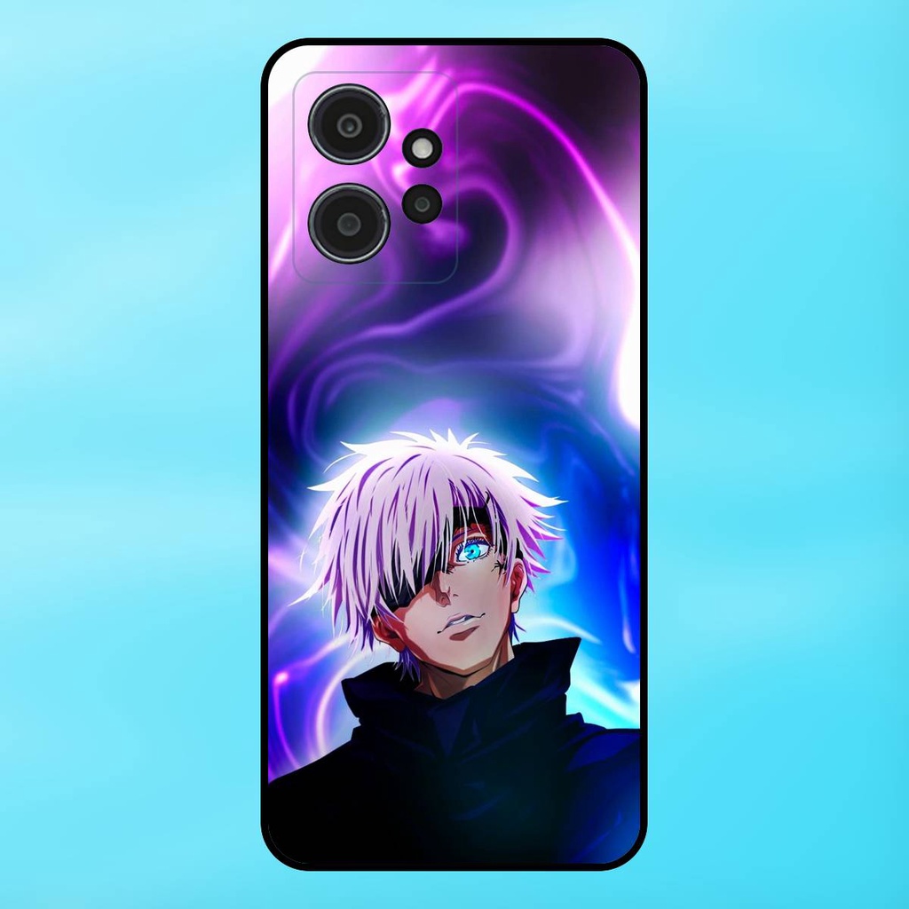 Ốp lưng điện thoại Redmi Note 12 4G viền đen Satoru Gojo Jujutsu Kaisen Chú Thuật Hồi Chiến