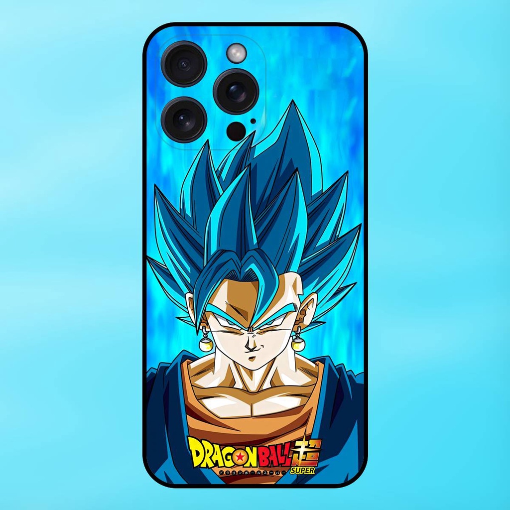 Ốp lưng điện thoại iPhone 15 Pro Max viền đen Vegito Dragon Ball