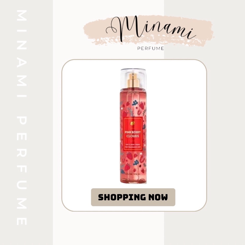 ✨ Xịt thơm Body Mist 𝐁𝐚𝐭𝐡 𝐀𝐧𝐝 𝐁𝐨𝐝𝐲 𝐖𝐨𝐫𝐤𝐬 𝐏𝐢𝐧𝐤𝐛𝐞𝐫𝐫𝐲 𝐂𝐥𝐨𝐮𝐝𝐬