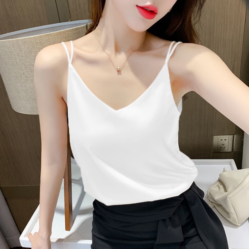 Áo Hai Dây Cổ Chữ v Thời Trang Mùa Hè Cho Nữ