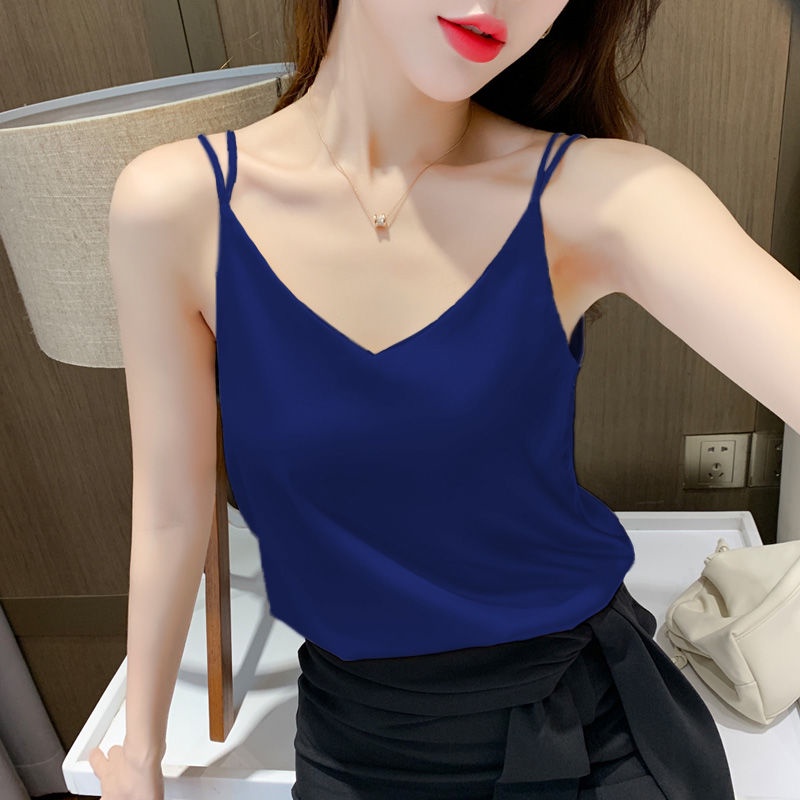 Áo Hai Dây Cổ Chữ v Thời Trang Mùa Hè Cho Nữ