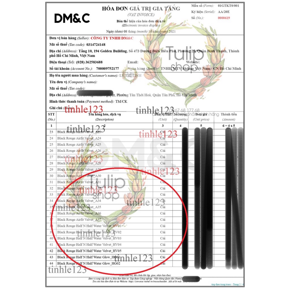 Chính hãng Son Kem Lì Black Rouge A12/A6/A26/A31/A32/a37/HV04/HV05/HG04