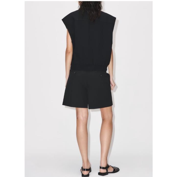 Morocco Zara Bộ Áo Khoác Sát Nách Dáng Rộng + Quần short Lưng Cao