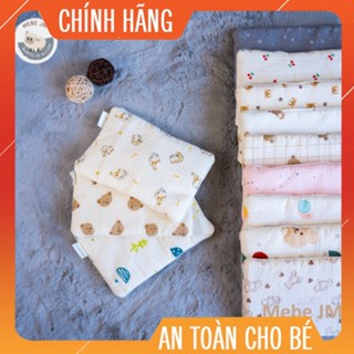 Gối lót sơ sinh cao cấp JM vải xô Muslin organic thấm hút mồ hôi cho bé