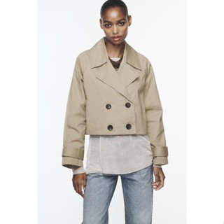 Morocco Zara Áo khoác mùa thu phong cách mới áo gió nữ