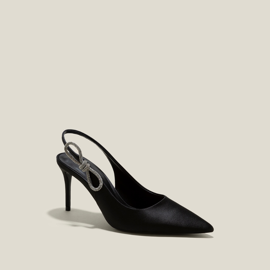 Vascara Giày Slingback Mũi Nhọn Nhấn Nơ - BMN 0596