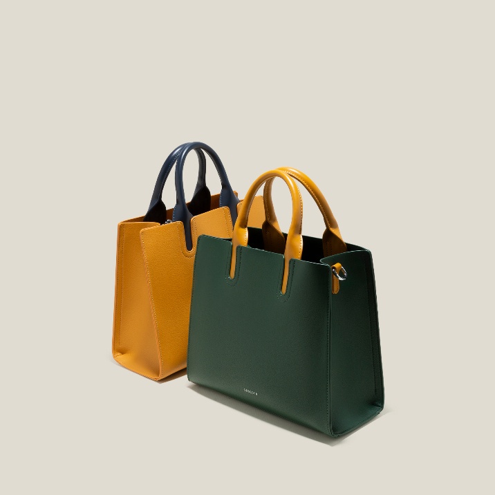 Vascara Túi Xách Tay Nhấn Màu Quai Tương Phản - TOT 0115