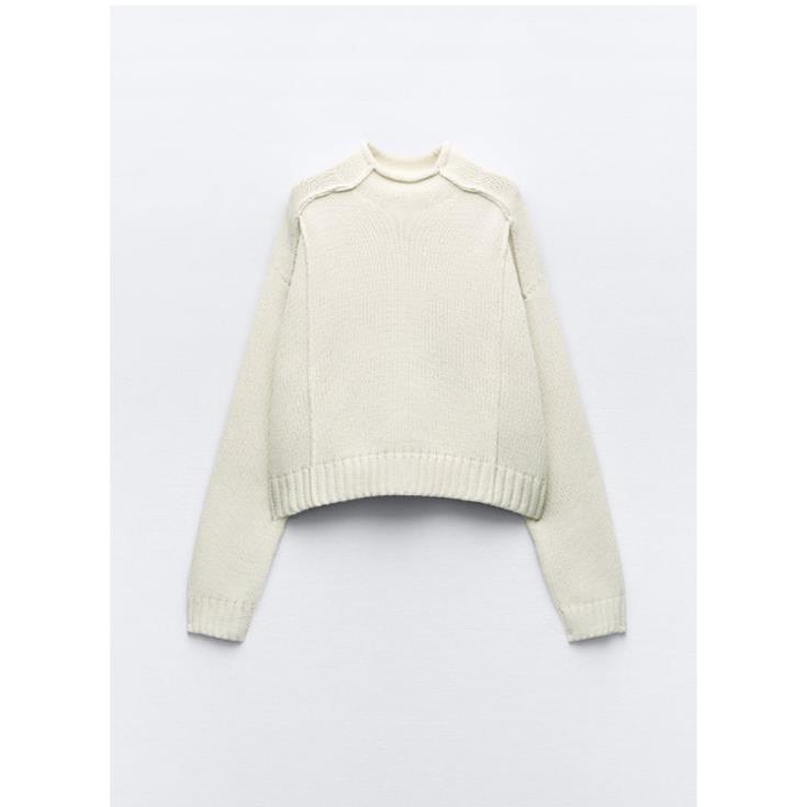 Morocco Zara Áo Dệt Kim Không Tay + Áo Dệt Kim Tay Dài Thời Trang Thu Đông xinh đẹp