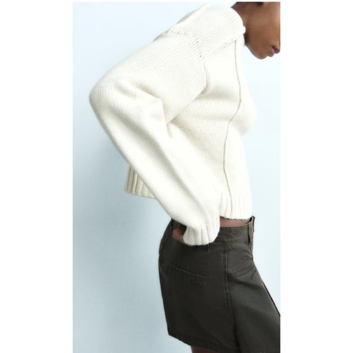 Morocco Zara Áo Dệt Kim Không Tay + Áo Dệt Kim Tay Dài Thời Trang Thu Đông xinh đẹp