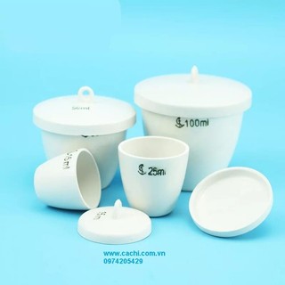 Chén nung bằng sứ thể tích 10ml - 30ml - 50ml - 100ml - 150ml