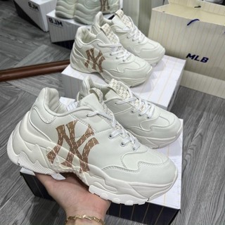 Giày thể thao sneaker Mlb ny vàng, Mlb ny mono vàng mới nam nữ ảnh thật tự chụp +freeship
