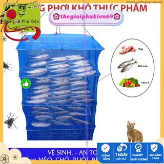 Lồng lưới để phơi thực phẩm,cá khô có thể xếp gọn tiện lợi