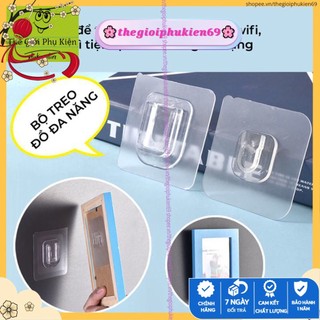 Miếng móc dán treo đồ dán gắn tường đa năng trong suốt , móc uyên ương. Bộ gồm 2 chi tiết 🌸𝒕𝒉𝒆𝒈𝒊𝒐𝒊𝒑𝒉𝒖𝒌𝒊𝒆𝒏𝟔𝟗🌸