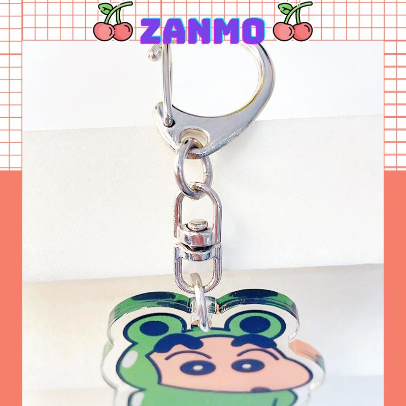 Zanmo Móc Khóa  Acrylic Hình Hoạt Hình Shinnosuke Cậu Bé Bút Chì Shin Cá Tính Có Màng Bảo Vệ
